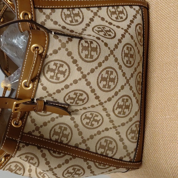 Tory Burch T Mongram Jacquard Tote - Picture 8 of 12